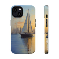 Watercolor Sailboat Magnetic Tough Phone Case