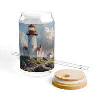 Coastal Lighthouse Sipper Glass