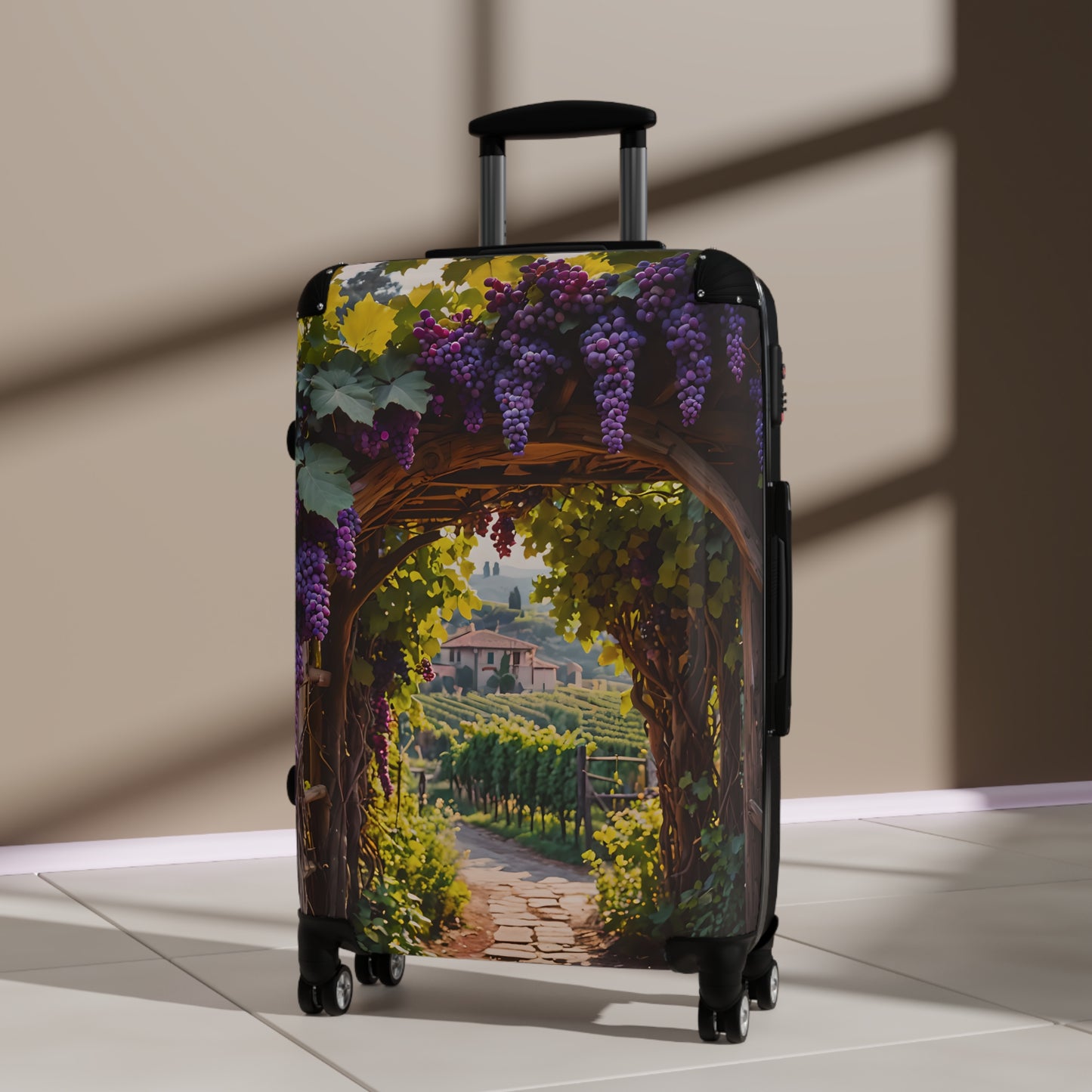 Purple Wine Grapes Vineyard Cabin Suitcase