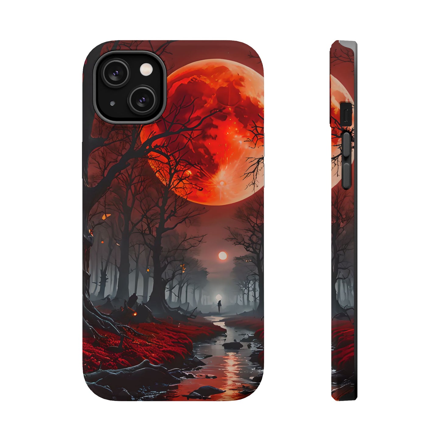 Red Moon Forest Magnetic Phone Case
