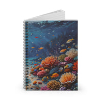 Underwater Coral Reef Spiral Notebook