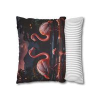 Flamingo Sunset Decorative Pillowcase