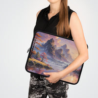 Artistic Mountain Sunset Laptop Sleeve