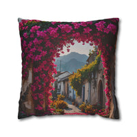 Floral Village Arch Pillowcase