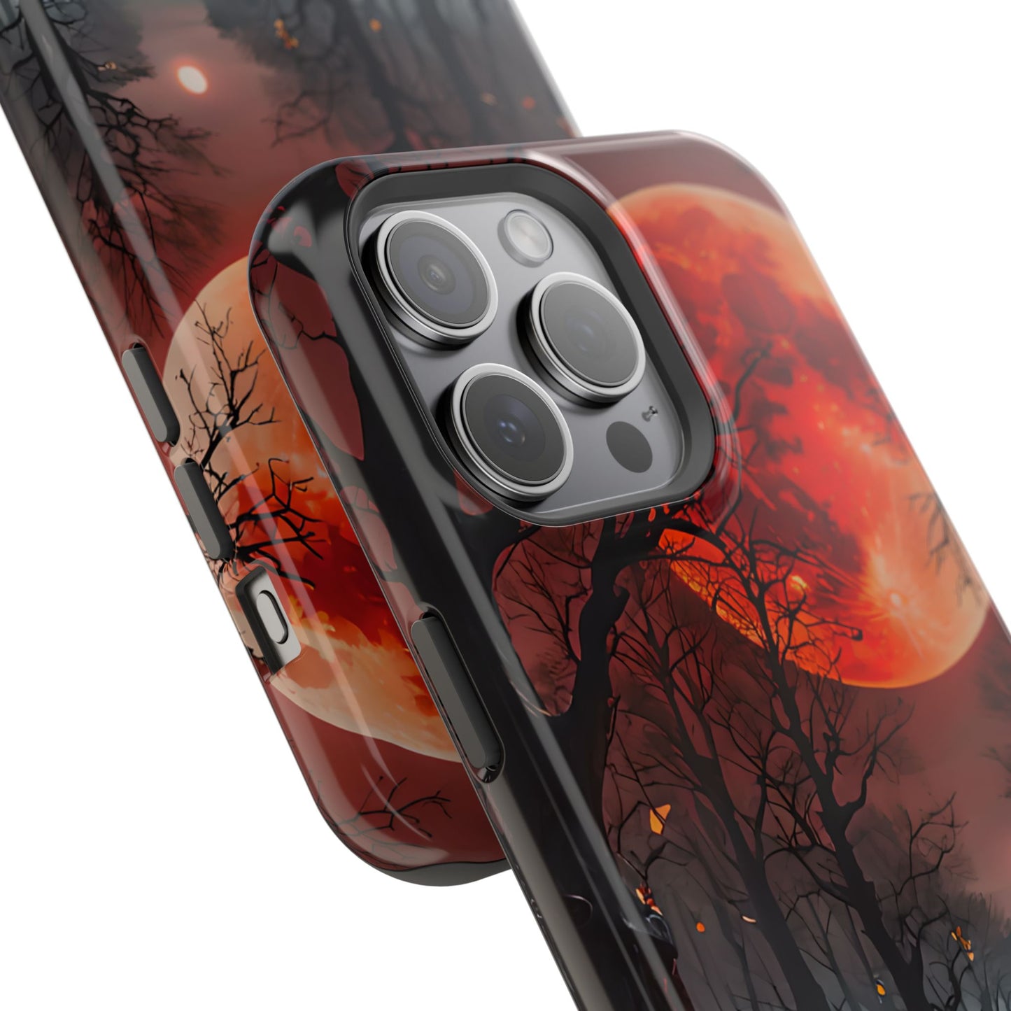 Red Moon Forest Magnetic Phone Case
