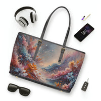 Floral Dreamscape PU Shoulder Bag