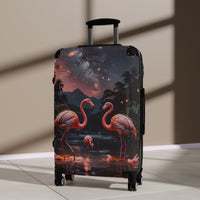 Flamingo Night Cabin Suitcase