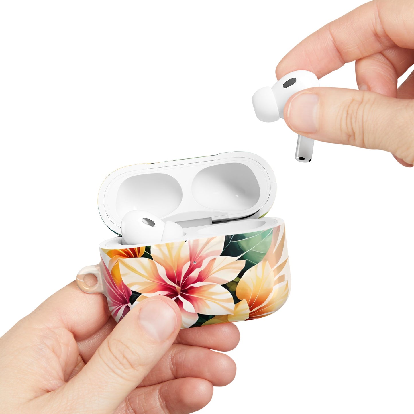 Hibiscus & Monstera AirPods Case