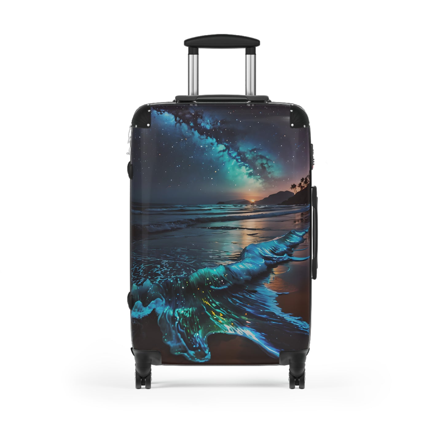 Bioluminescent Beach Cabin Suitcase