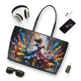 Colorburst Dancer PU Leather Shoulder Bag