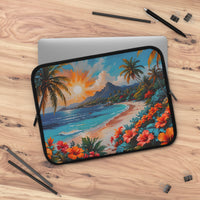Vibrant Tropical Paradise Laptop Sleeve
