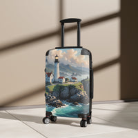 Seaside Lighthouse Cabin Suitcase