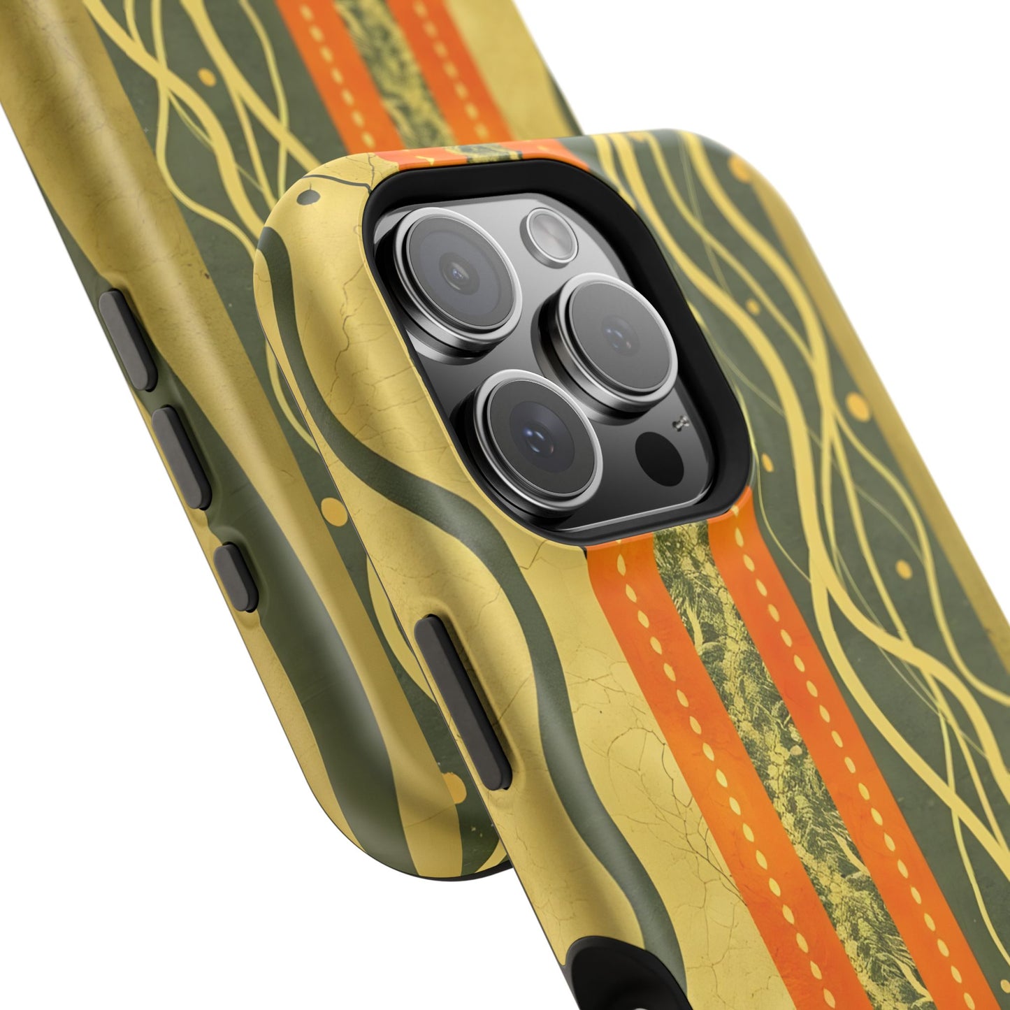 Autumn Colors Stripes Magnetic Phone Case