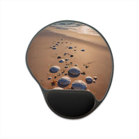 Coastal Beach with Sand Dollar Trail Mouse Pad