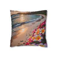 Plumeria Beach Sunset Pillowcase