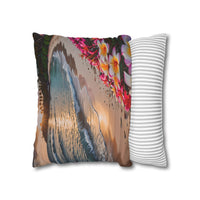 Plumeria Beach Sunset Pillowcase