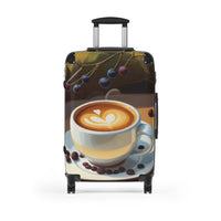 Cappuccino Love and Coffee Beans Suitcase