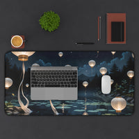 Dreamy Floating Lanterns Desk Mat