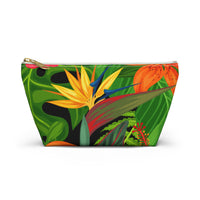 Bird of Paradise & Plumeria Accessory Pouch