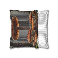 Mushroom Forest Decorative Pillowcase