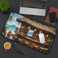 Tropical Island Beach Bar Desk Mat