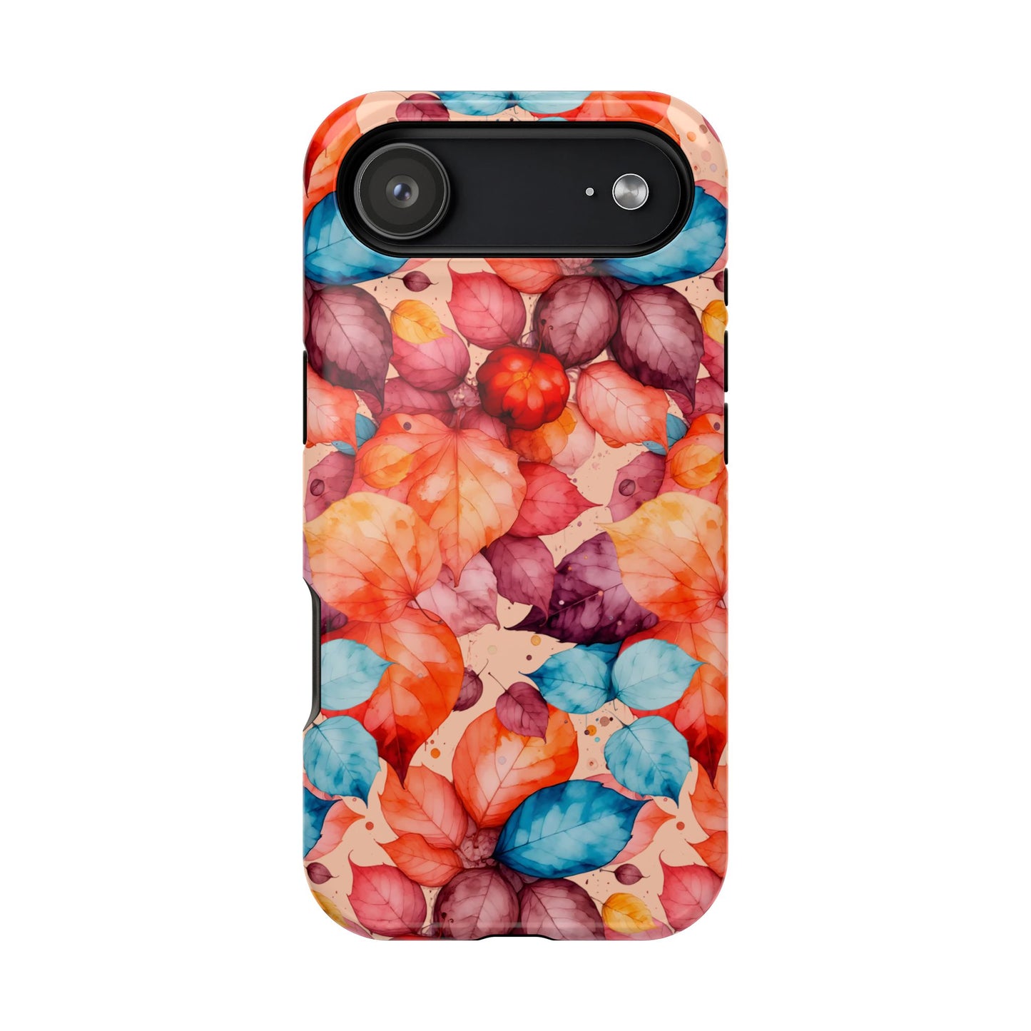 Watercolor Autumn Leaves Magnetic Phone Case