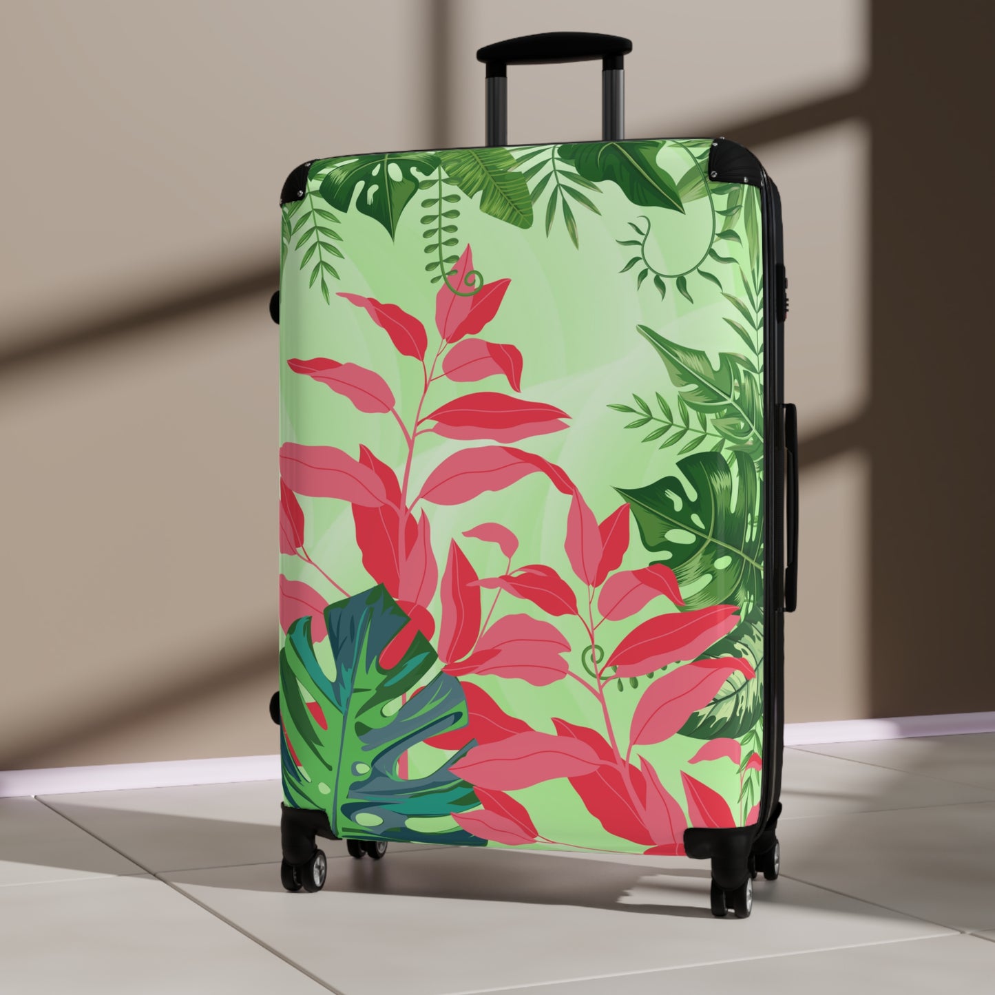 Tropical Greenery Travel Suitcase
