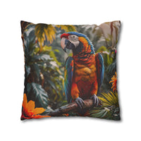 Tropical Macaw Decorative Pillowcase