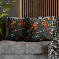Parrots in the Tropics Pillow Cover