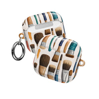 Artistic Paintbrush Pattern AirPods Case