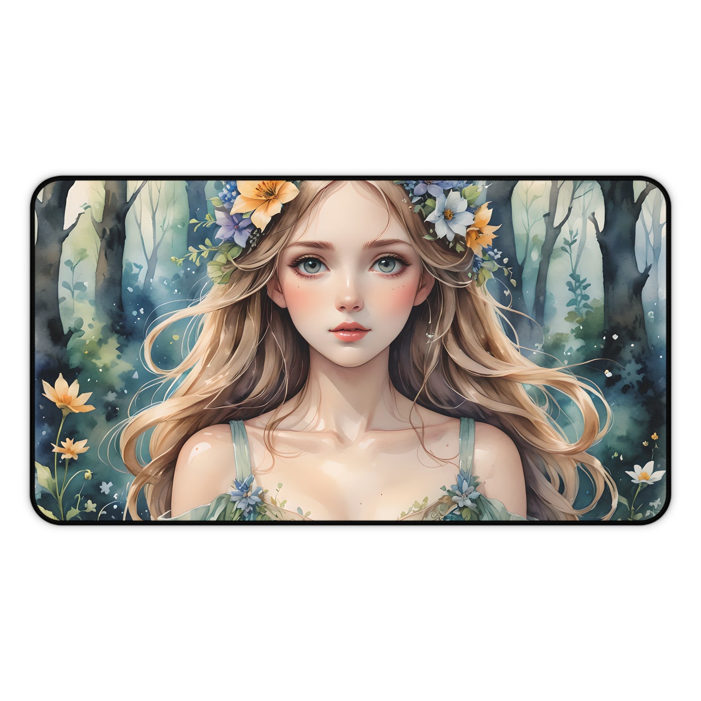 Ethereal Fantasy Forest Fairy Desk Mat
