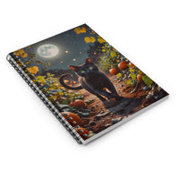 Black Cat Pumpkin Patch Journal Notebook