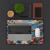 Coral Reef Sea Turtle Desk Mat