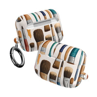 Artistic Paintbrush Pattern AirPods Case