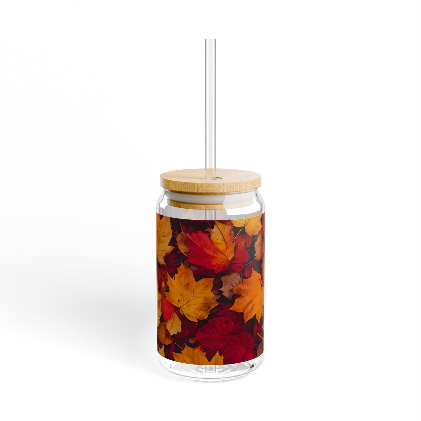 Autumn Leaves Sipper Glass