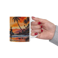 Sunset Surf Ceramic Mug