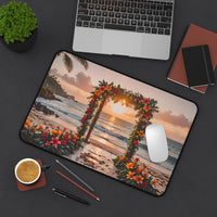 Tropical Sunset Floral Arch Desk Mat