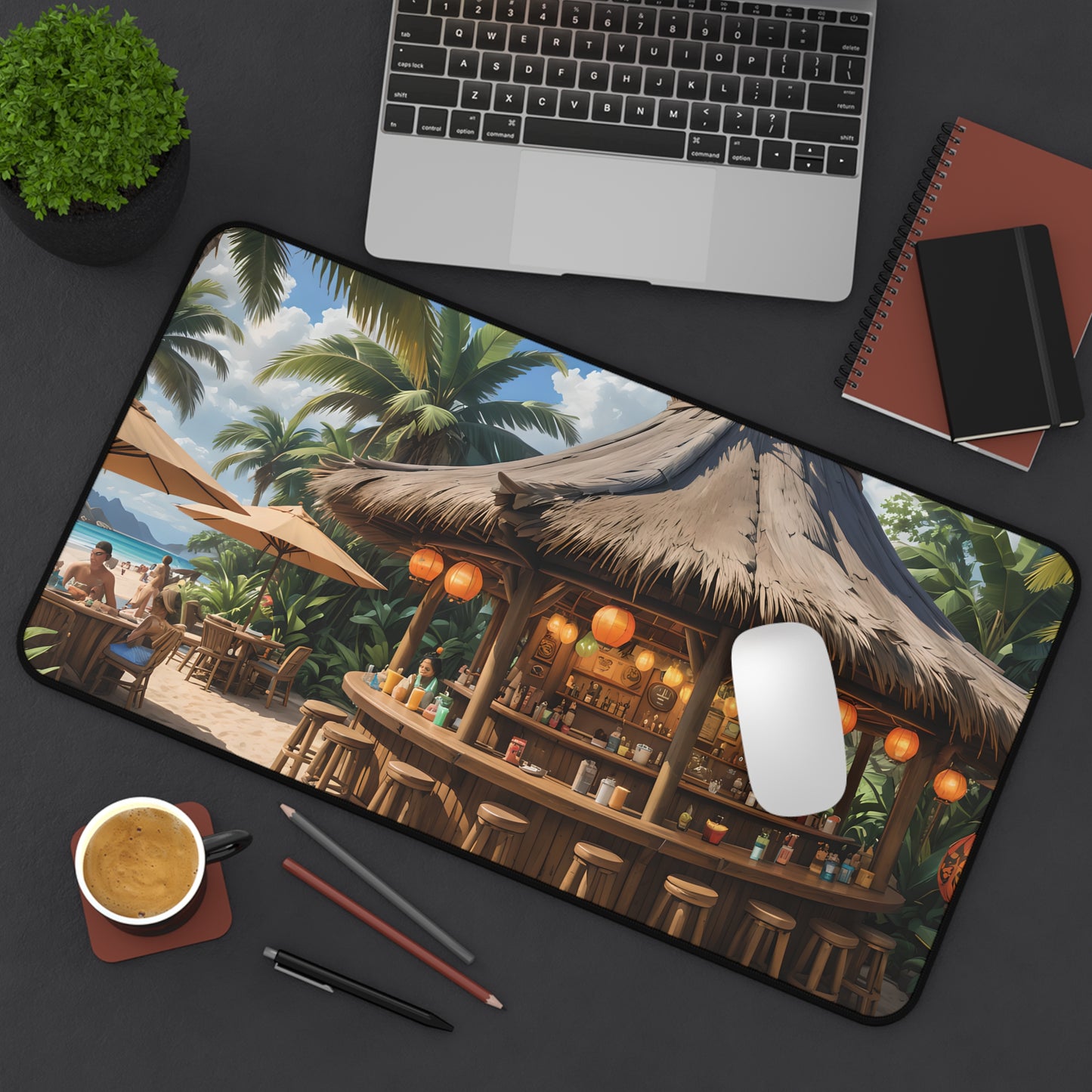 Tropical Tiki Bar Desk Mat