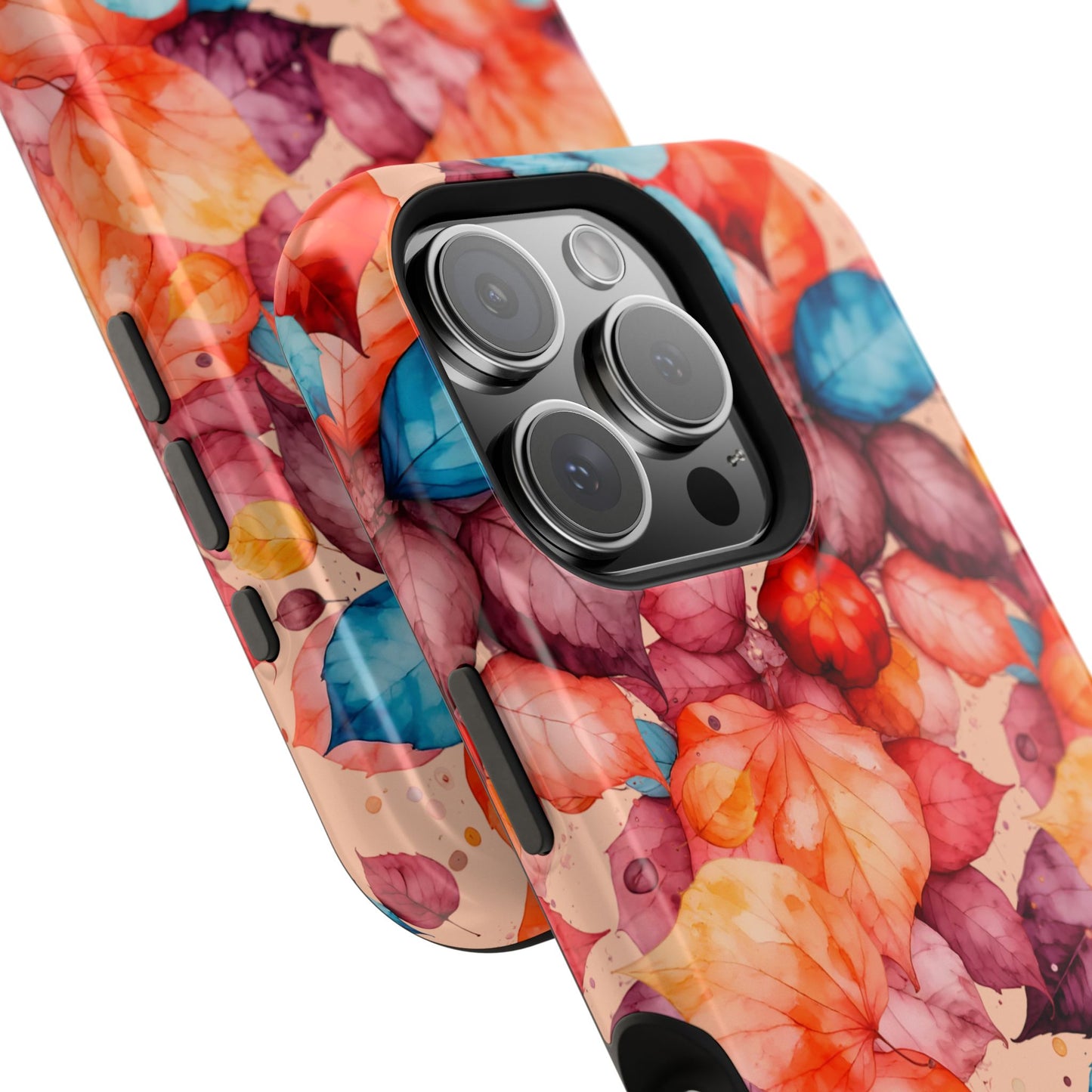 Watercolor Autumn Leaves Magnetic Phone Case