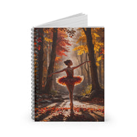 Autumn Ballerina Spiral Notebook Journal
