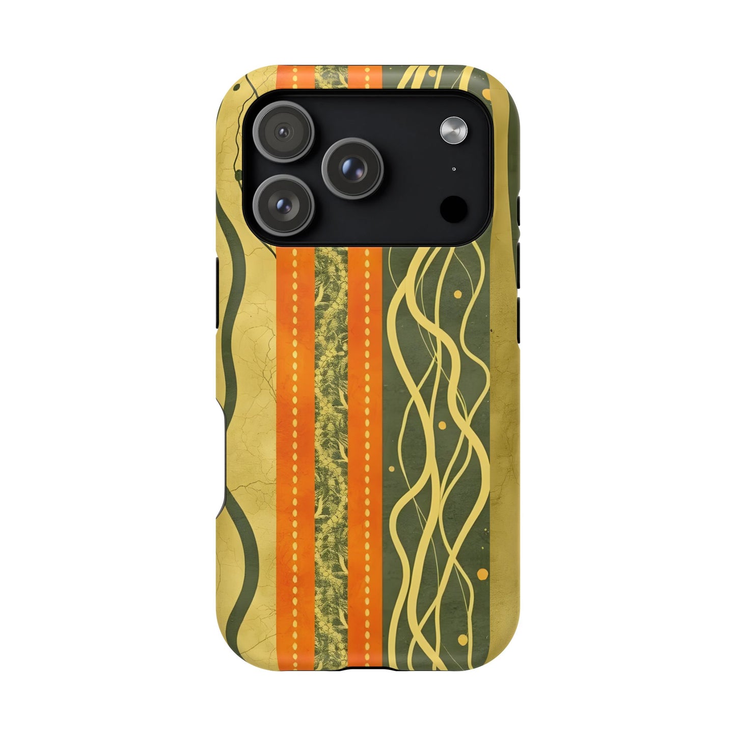 Autumn Colors Stripes Magnetic Phone Case