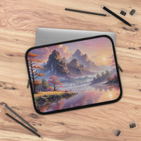 Artistic Mountain Sunset Laptop Sleeve