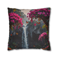 Floral Waterfall Garden Pillowcase