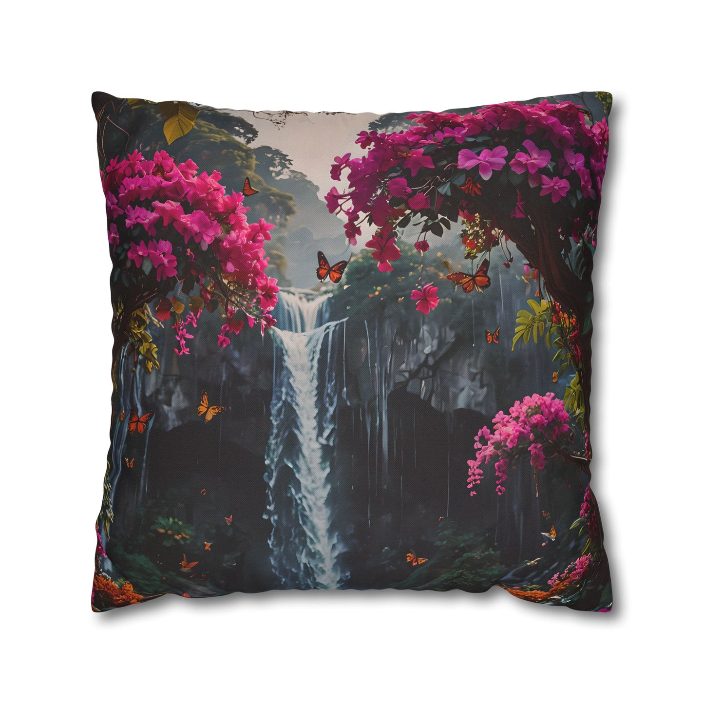 Floral Waterfall Garden Pillowcase