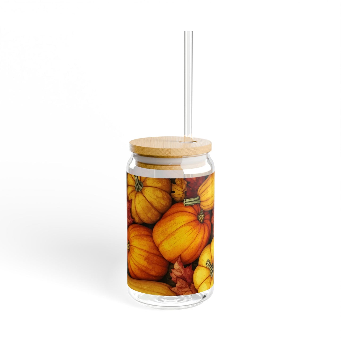 Pumpkin Harvest Sipper Glass