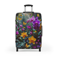 Vibrant Orchid & Butterfly Cabin Suitcase