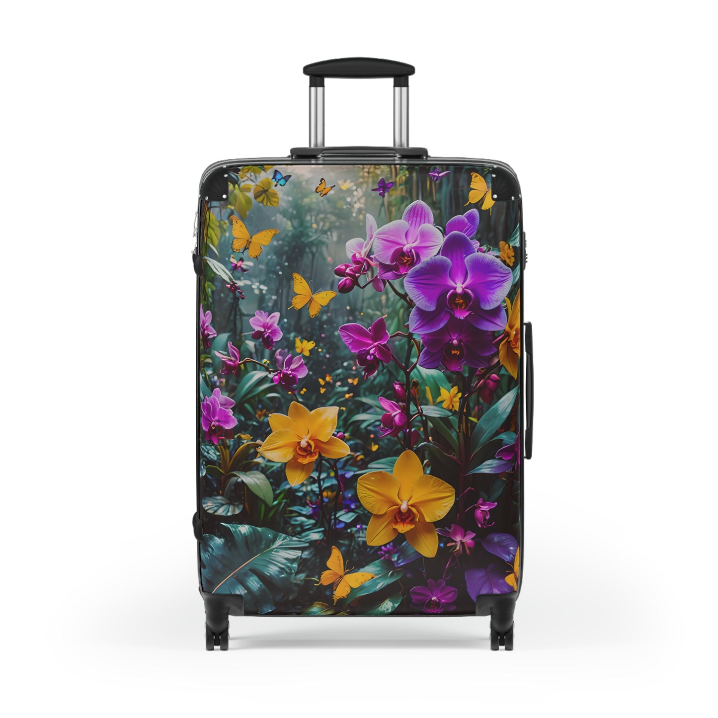 Vibrant Orchid & Butterfly Cabin Suitcase