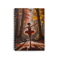 Autumn Ballerina Spiral Notebook Journal