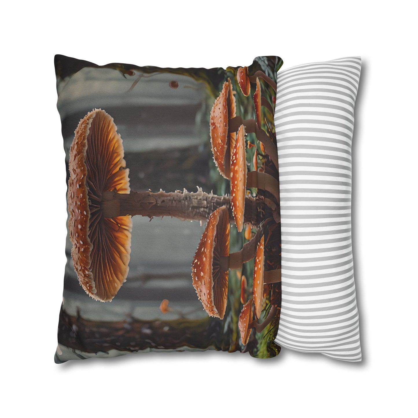 Mushroom Forest Decorative Pillowcase
