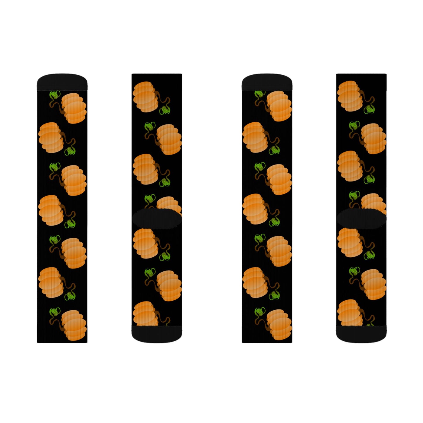 Orange Pumpkin Crew Socks